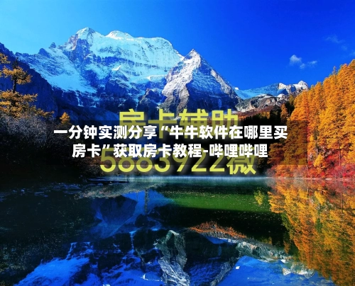 一分钟实测分享“牛牛软件在哪里买房卡”获取房卡教程-哔哩哔哩-第2张图片