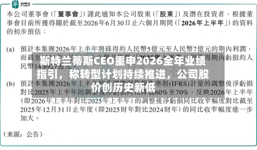 斯特兰蒂斯CEO重申2026全年业绩指引，称转型计划持续推进	，公司股价创历史新低-第3张图片