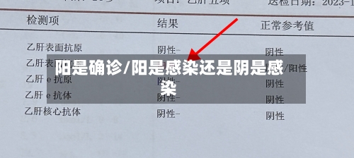 阳是确诊/阳是感染还是阴是感染-第2张图片
