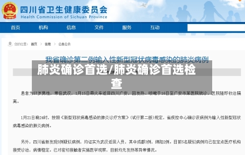 肺炎确诊首选/肺炎确诊首选检查