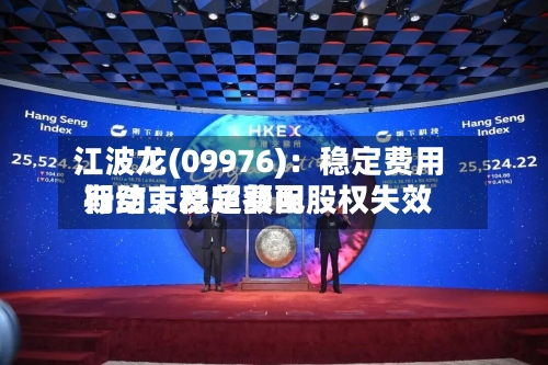 江波龙(09976)：稳定费用行动、稳定费用期结束及超额配股权失效-第3张图片