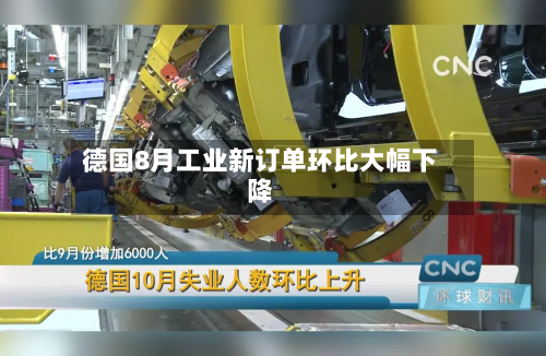 德国8月工业新订单环比大幅下降