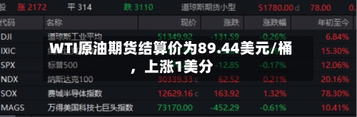 WTI原油期货结算价为89.44美元/桶，上涨1美分-第2张图片