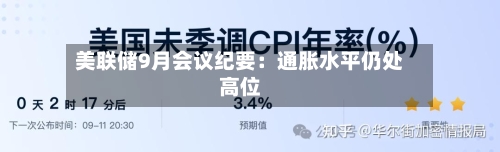 美联储9月会议纪要:通胀水平仍处高位-第3张图片