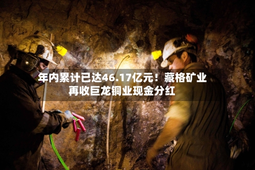 年内累计已达46.17亿元!藏格矿业再收巨龙铜业现金分红-第2张图片