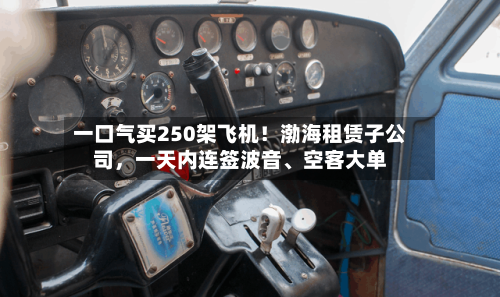 一口气买250架飞机！渤海租赁子公司，一天内连签波音、空客大单-第3张图片