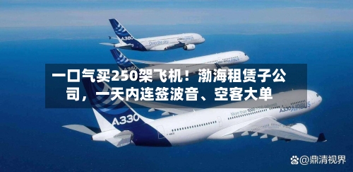 一口气买250架飞机！渤海租赁子公司，一天内连签波音、空客大单-第2张图片