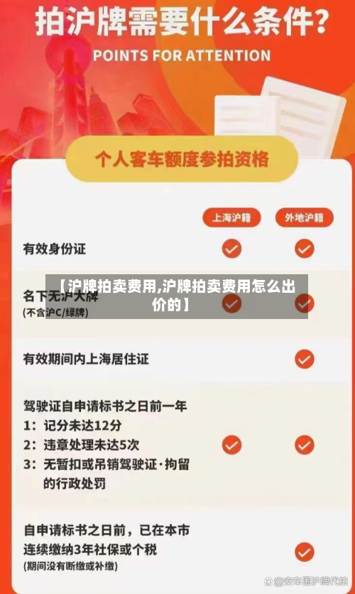 【沪牌拍卖费用,沪牌拍卖费用怎么出价的】