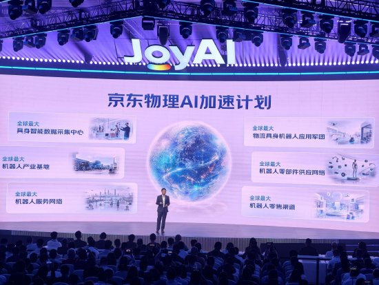 京东启动“京东物理AI加速计划	”	，打造全球最大物理世界运营中心